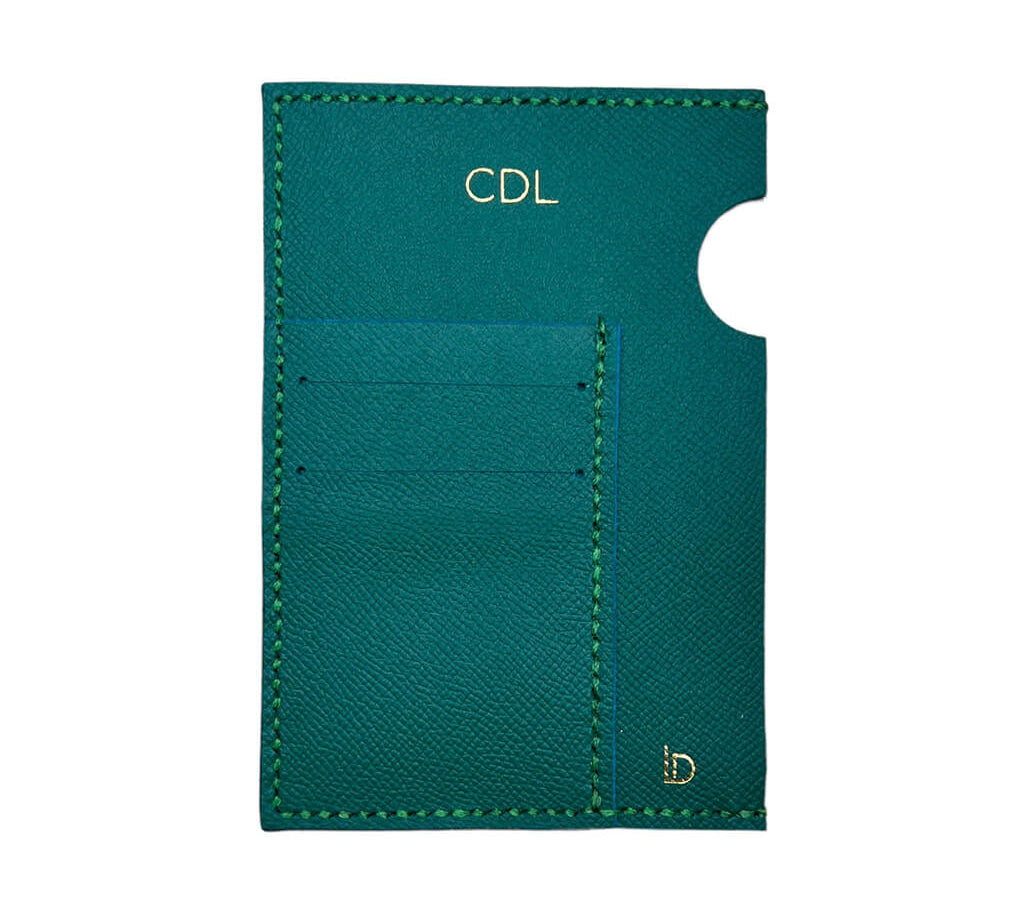 Passport Cover Leather Handmade Green | Ladicani Design